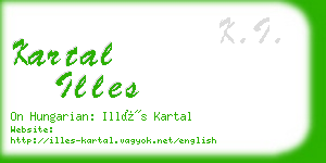 kartal illes business card